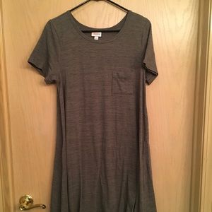 LuLaRoe grey Carly dress
